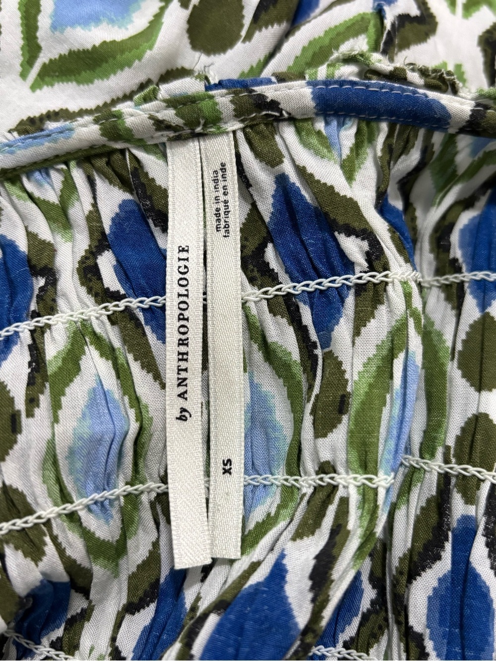 ANTHROPOLOGIE Women’s Long-Sleeve V-Neck Ruffle Mini Dress - Picture 13 of 16